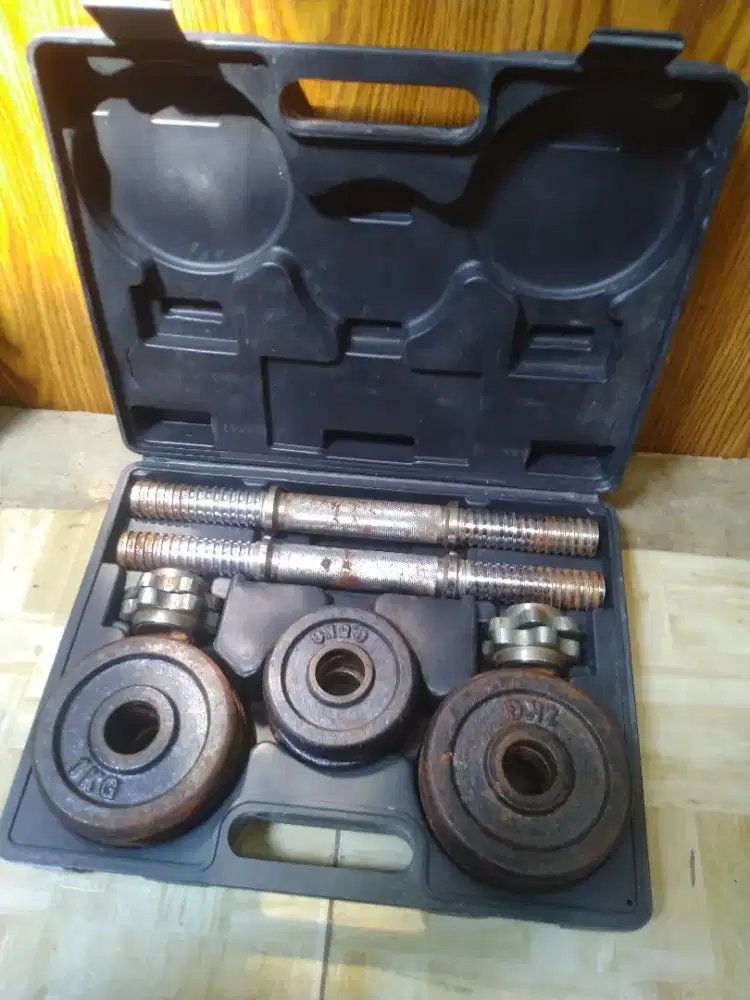 Dumbell 15kg jual apa adanya