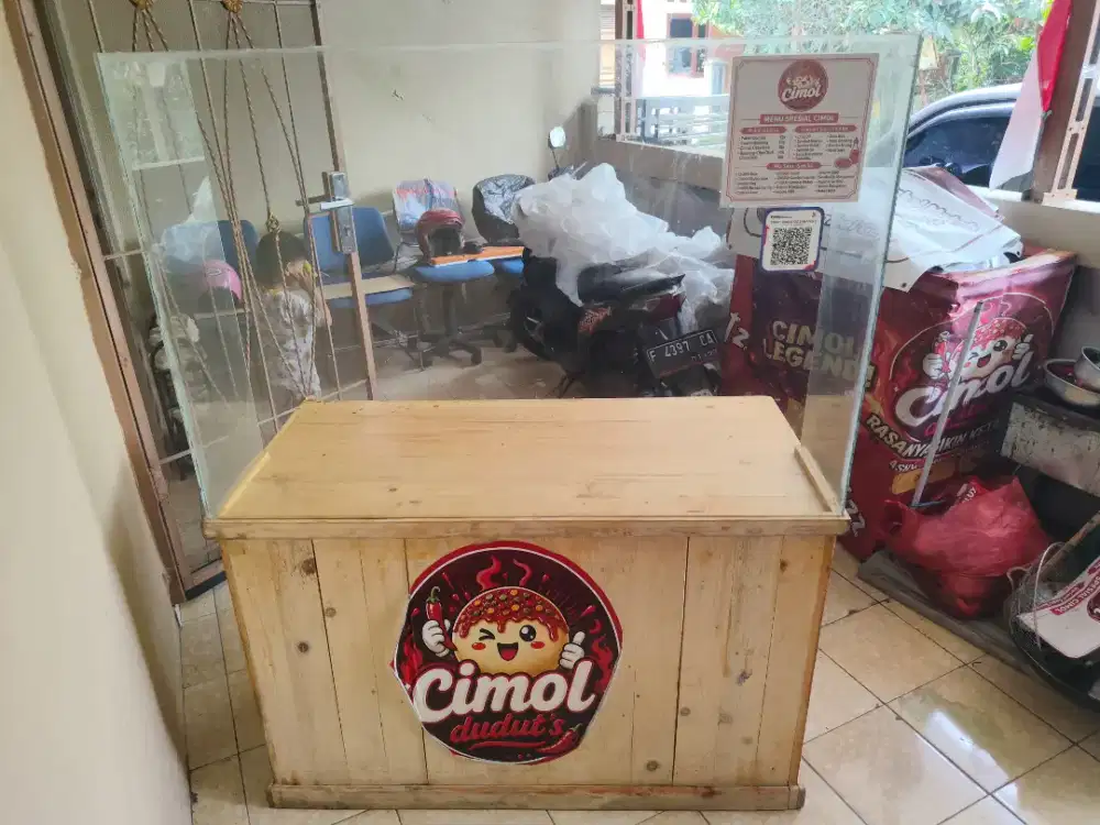 Jual Meja jualan, booth jualan, meja kayu