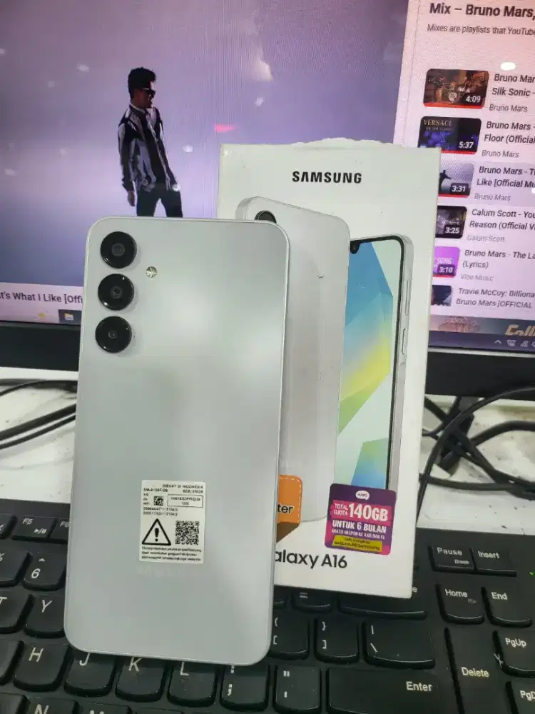 Samsung a16 4G  8/256 unit dan dus , kondisi masih orian
