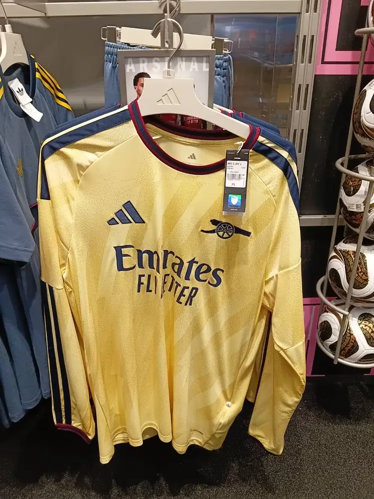 Jersey Original Arsenal Away 2026/2027 Long Sleeve Size S & M & L & XL