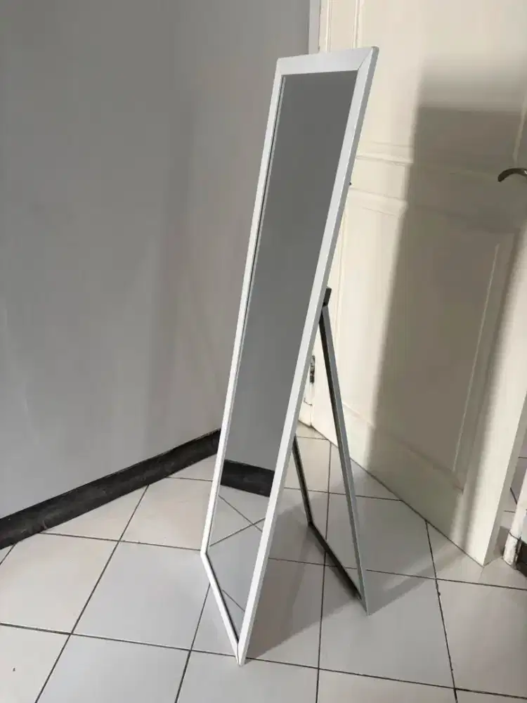Kaca cermin berdiri tempel standing wall floor mirror home minimalis