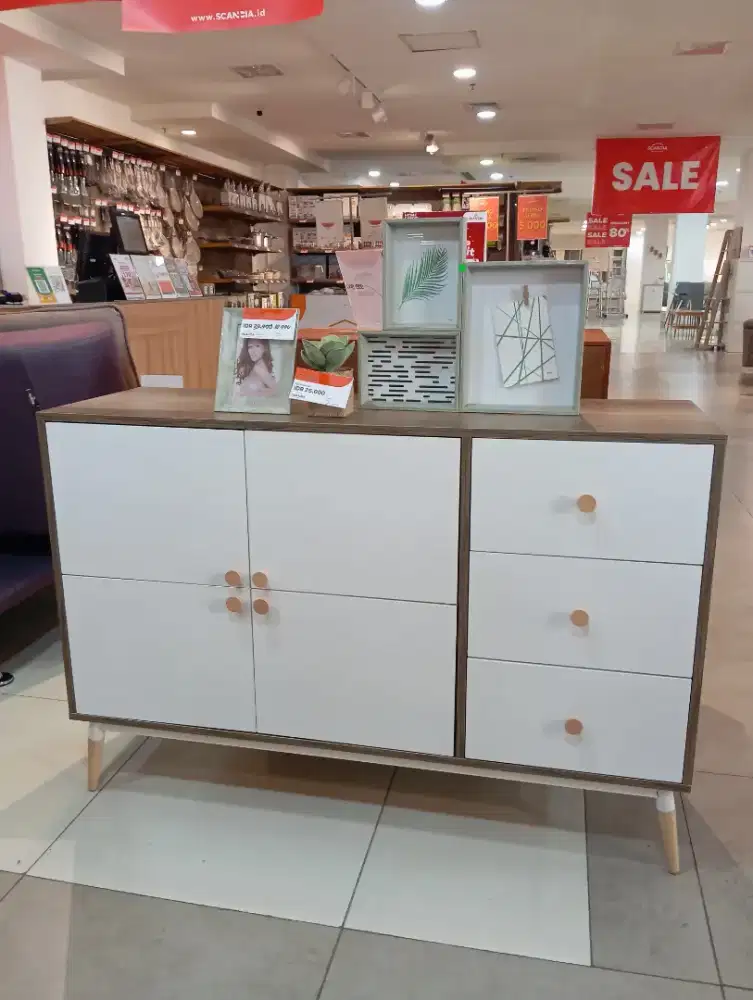 Sideboard Juno Ash Grey, White