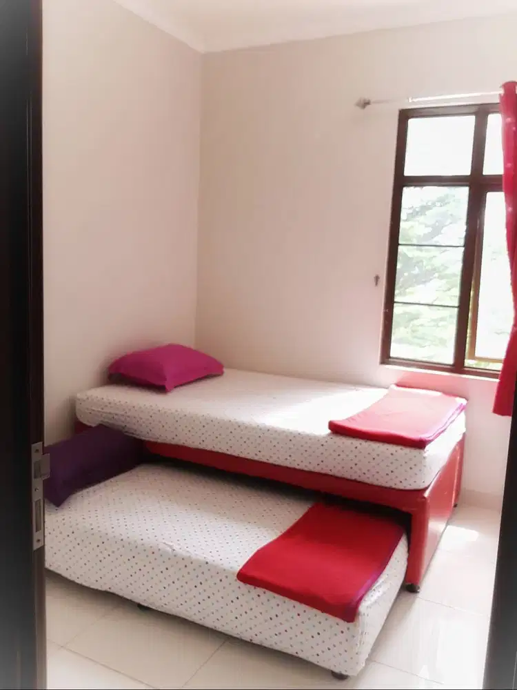 Tempat Tidur Tingkat Sorong lebar 120cm Model 3in1