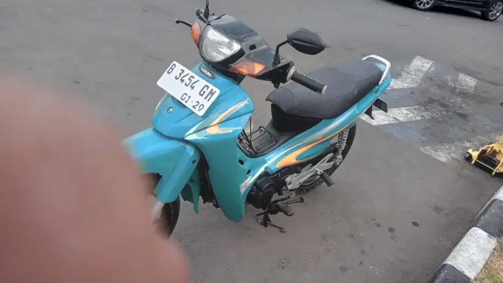 Shogun 110 tahun 2001 lengkap pajak kaleng mati mesin aman siap pakai