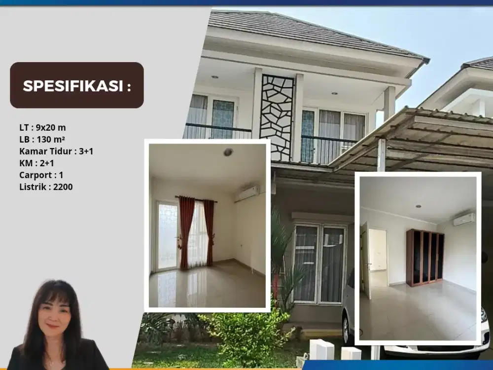 Disewakan Semi Furnished Cluster Elysia Lt. 180 Suvarna Cikupa Tangerang