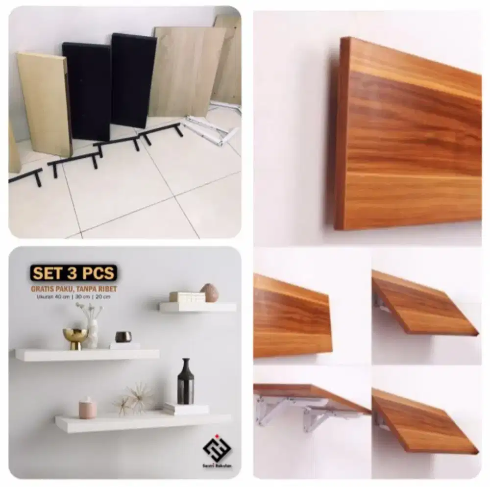 rak dan meja dinding gantung