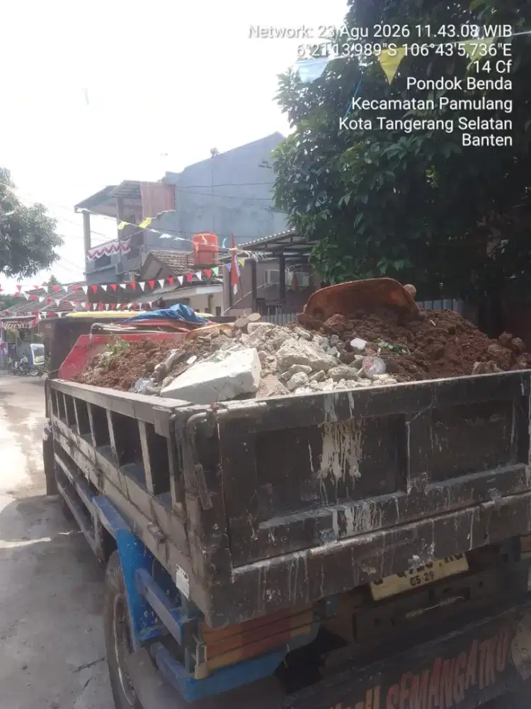 Jasa buang puing tanah sampah dan pengurugan