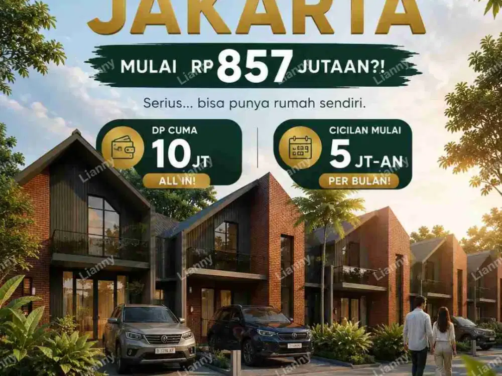 Hanya Cukup 10 JT sudah bisa rumah baru di jakarta timur dekat Aeon mall cakung