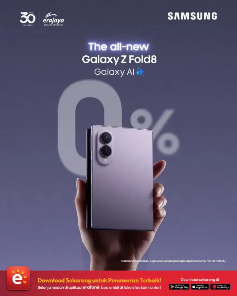 Galaxy Z Fold 8 | Cash & Kredit | Cicilan Mulai 1jutaan / bulan