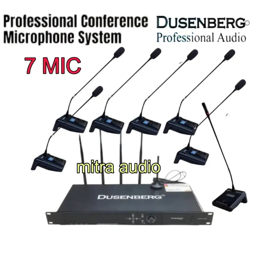 Paket mic meja wireless conference Dusenberg ccs 1000 isi 7 mic