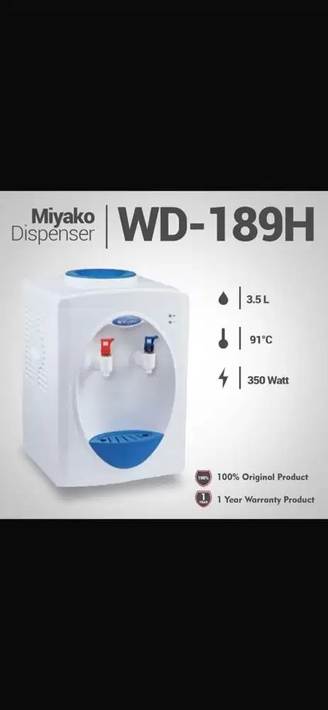 Ready Stock dispenser miyako WD 189H