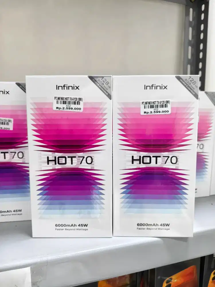INFINIX HOT 70 4/128GB GARANSI RESMI 1 TAHUN