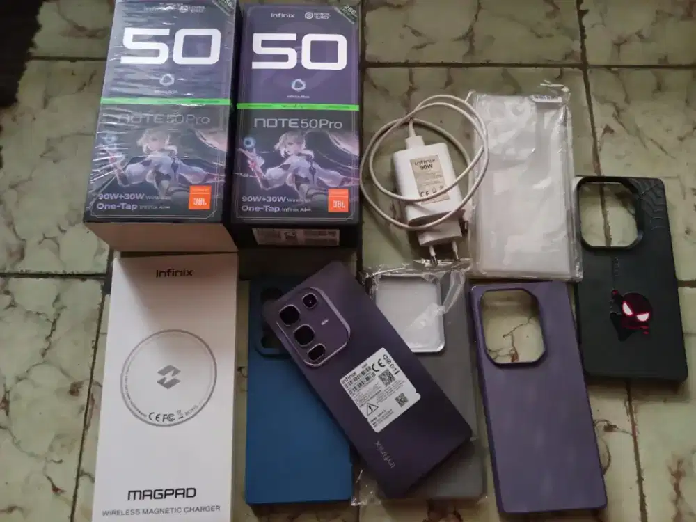 Infinix Note 50 Pro 8+8/256 Purple Mulus Fullset No Minus
