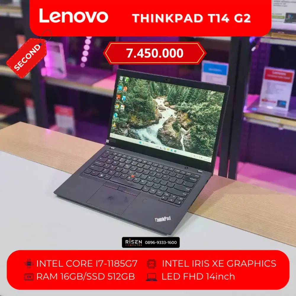 LENOVO THINKPAD T14 G2 Intel Core I7-1185G7 16/512GB FHD 14Inch