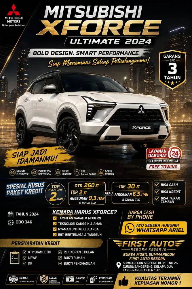 Mitsubishi XFORCE Ultimate tahun 2024