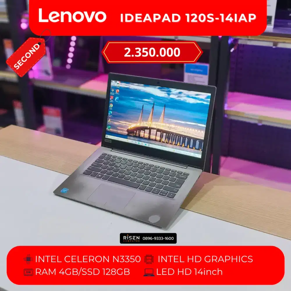 LENOVO IDEAPAD 120S-14IAP Intel Celeron N3350 4/128GB HD 14Inch