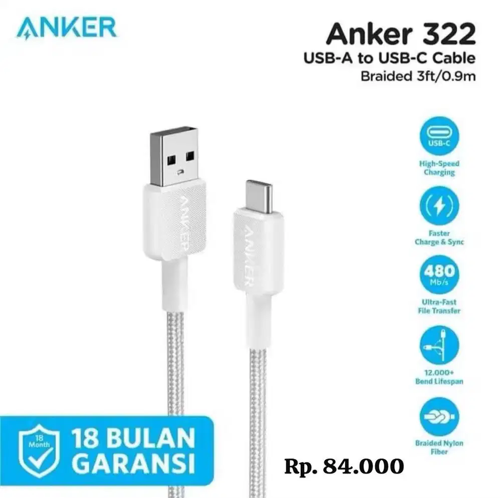 KD ANKER USB-A to C