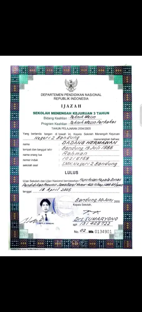 Info lowongan pekerjaan.