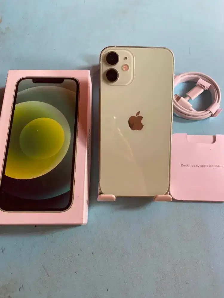 Iphone 12 mini 128gb green inter alloperator fullset mulus normalsemua