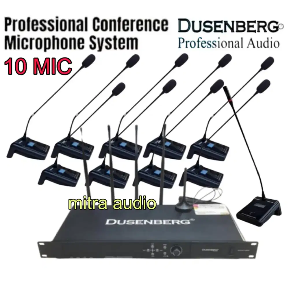 Paket mic meja wireless conference Dusenberg ccs 1000 isi 10 mic