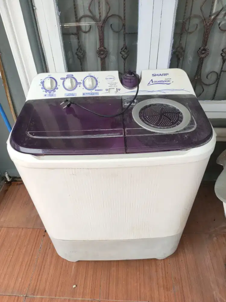 Dijual Mesin Cuci Sharp 9kg 2tabung 650rb saja