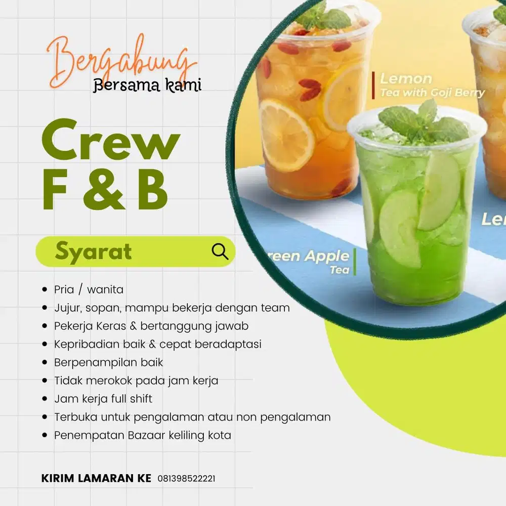 Staff bazaar F&B
