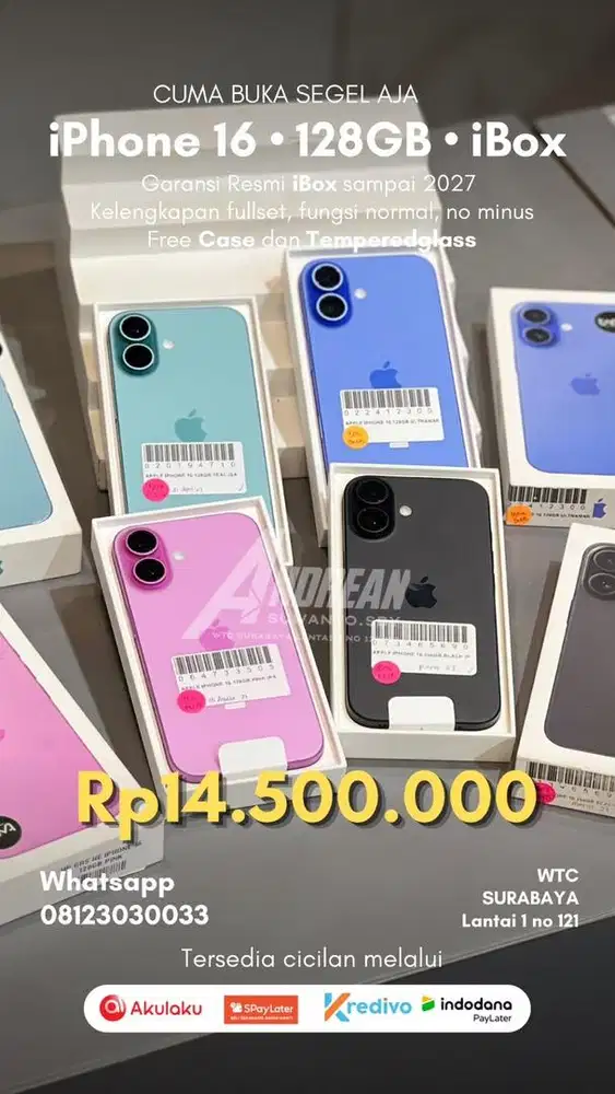 IPHONE 16 128GB IBOX BNOB
