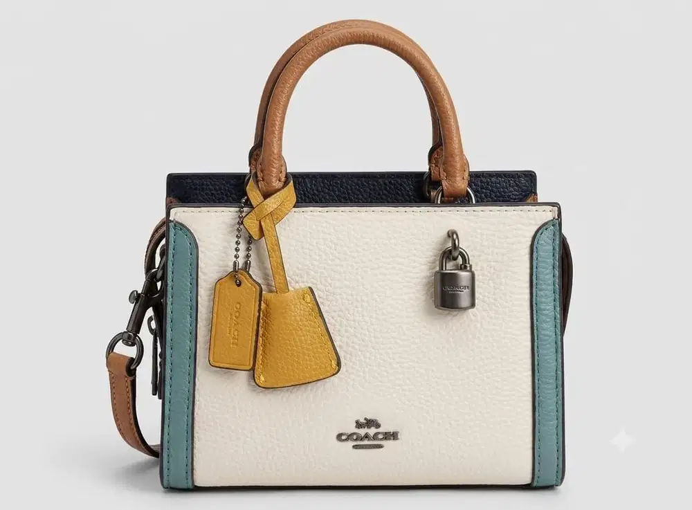 Tas Original Coach Rogue 17 Colorblock Preloved Authentic