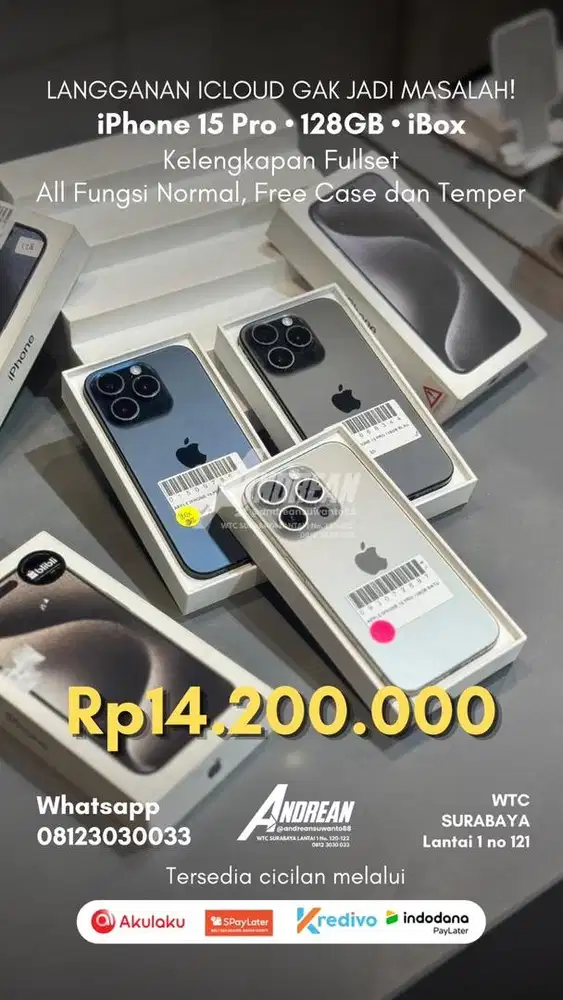 SECOND IPHONE 15 PRO 128gb IBOX