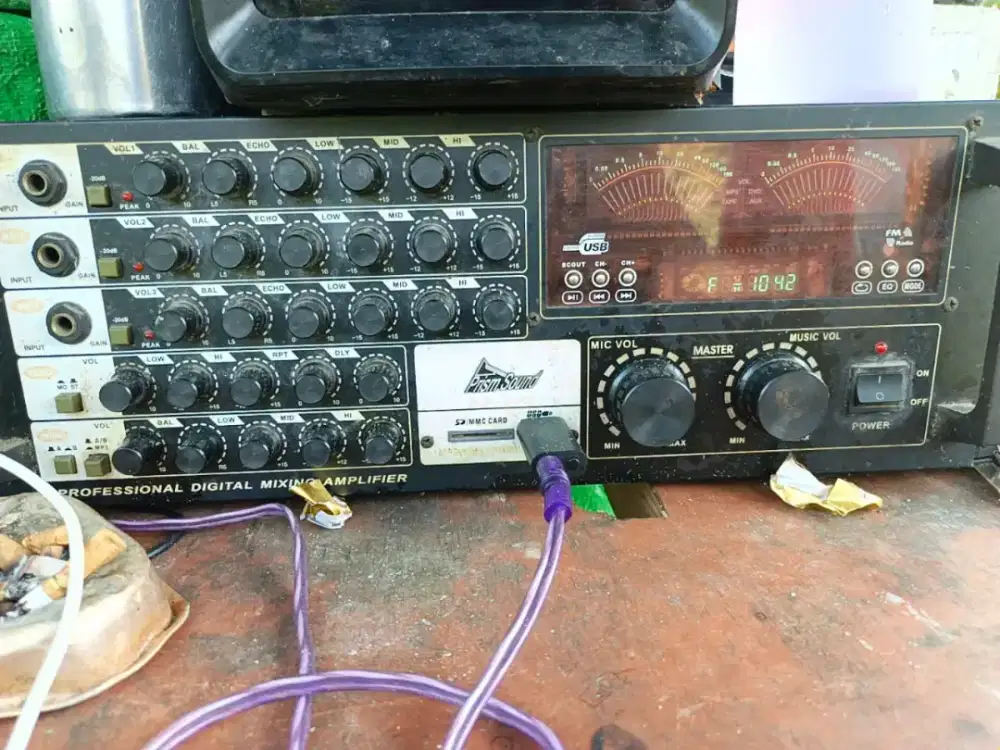 Salon Pasif dan amplifier lengkap bluetooth
