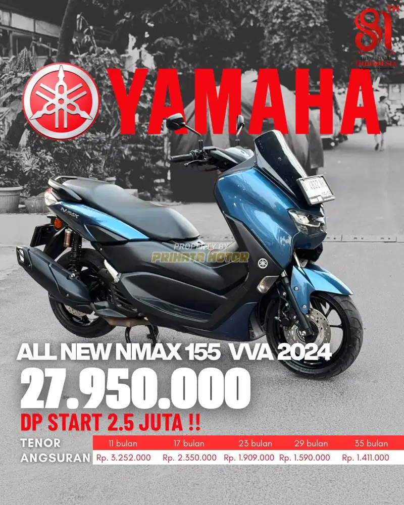 CREDIT DP MULAI 2.5 JUTA !!! YAMAHA ALL NEW N-MAX 155 VVA 2024