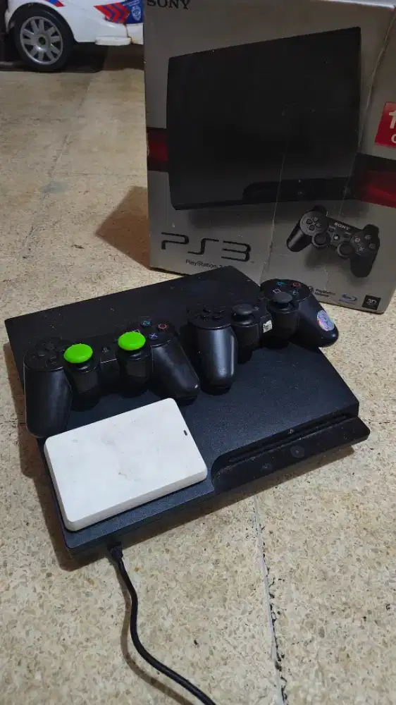 PS3 Slim seri 3000 160GB HD 1TB Lengkap