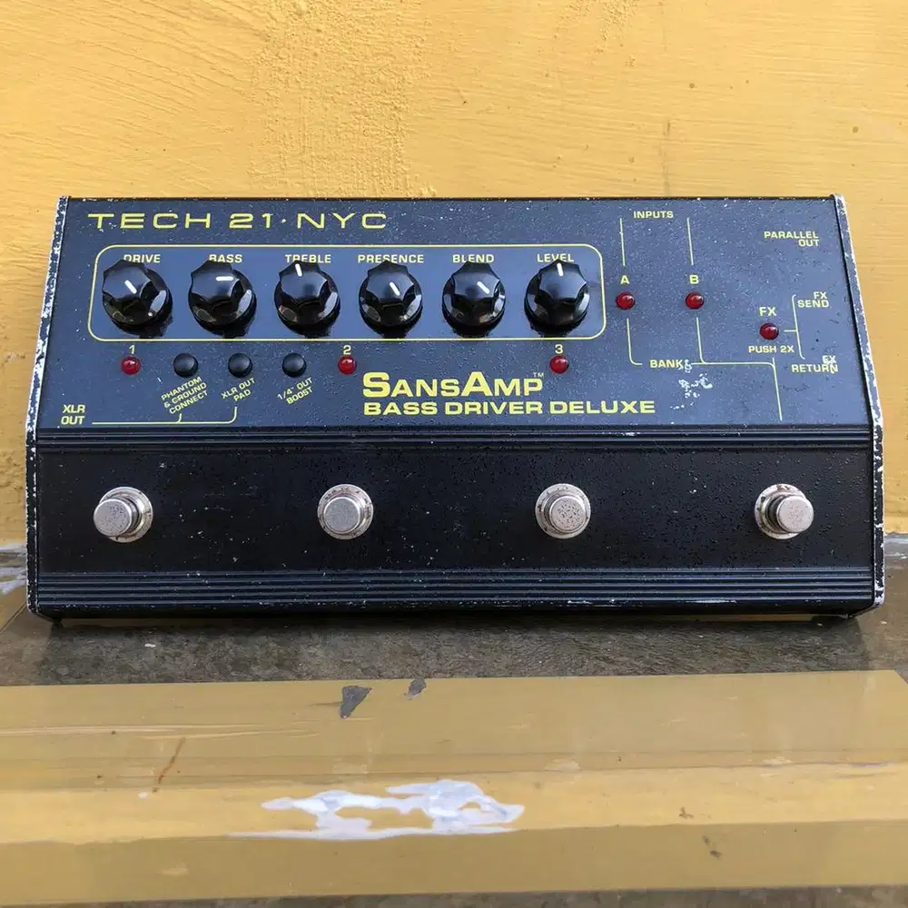 Efek bass sansamp bass driver deluxe tech 21 nyc bass pedal