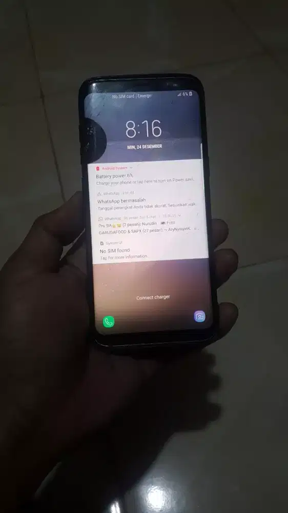 Jual.samsung s8 kondisi lcd rusak