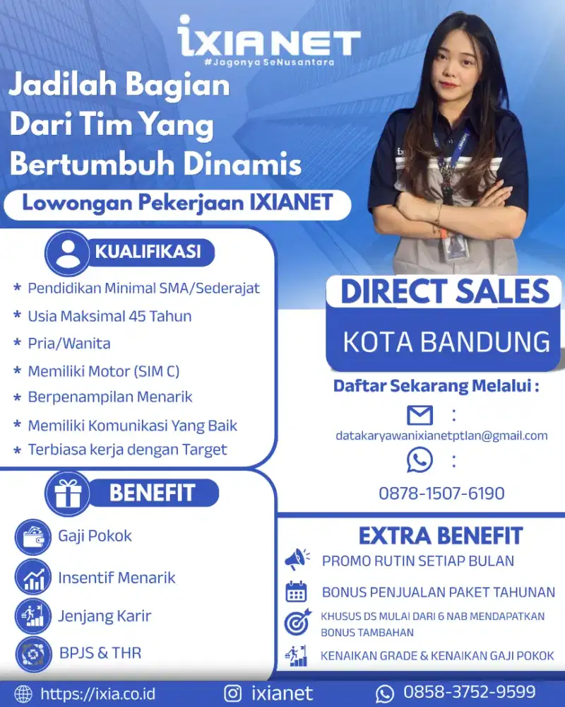 Info Loker Provider wifi IXIANET