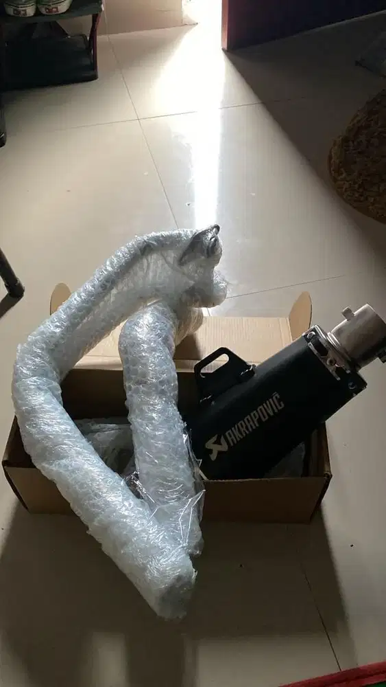 Jual Kenalpot Import Akrapovic BLACK1212 DOFF FULL SISTEM