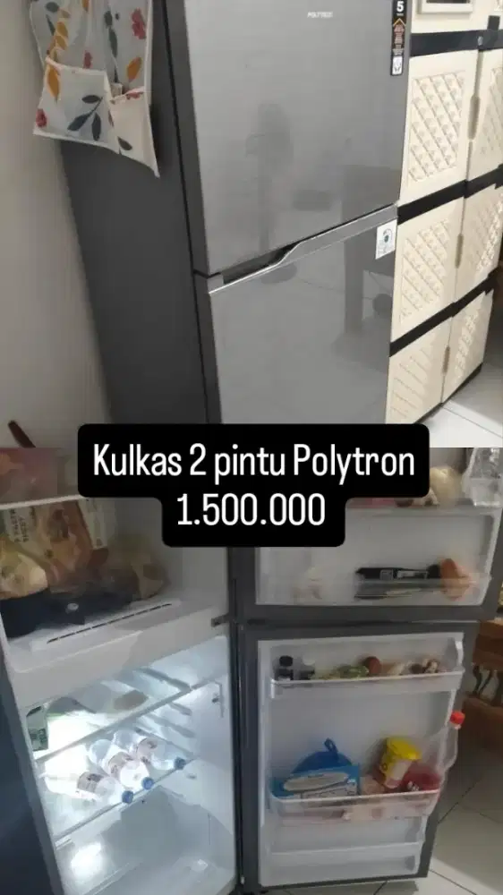 KULKAS 2 PINTU kondisi masih bagus