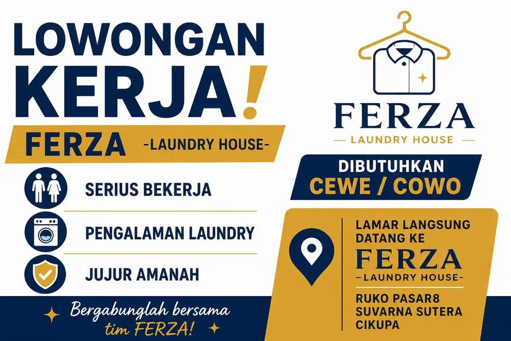 Staff laundry - setrika dan packing