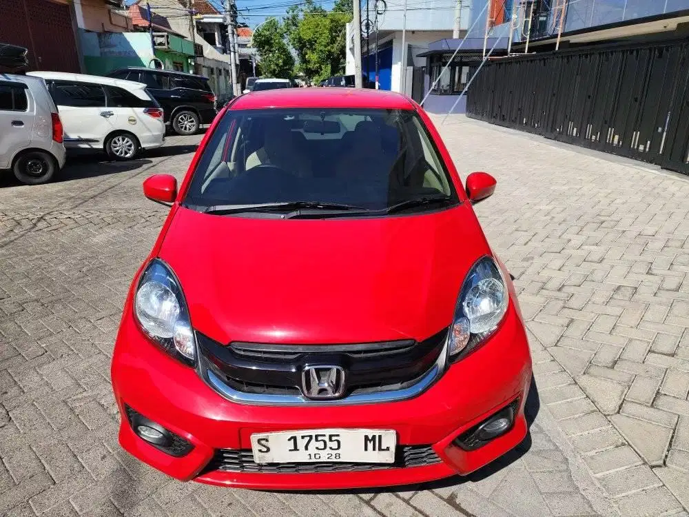 HONDA NEW BRIO 1.2 E MANUAL 2016 MERAH FACELIFT ORIAN