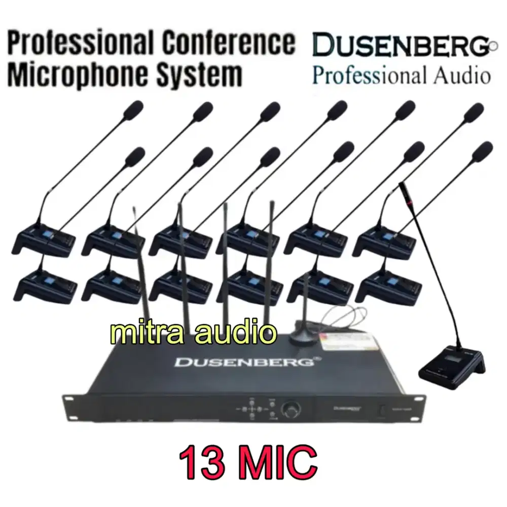 Paket mic meja wireless conference Dusenberg ccs 1000 isi 13 mic