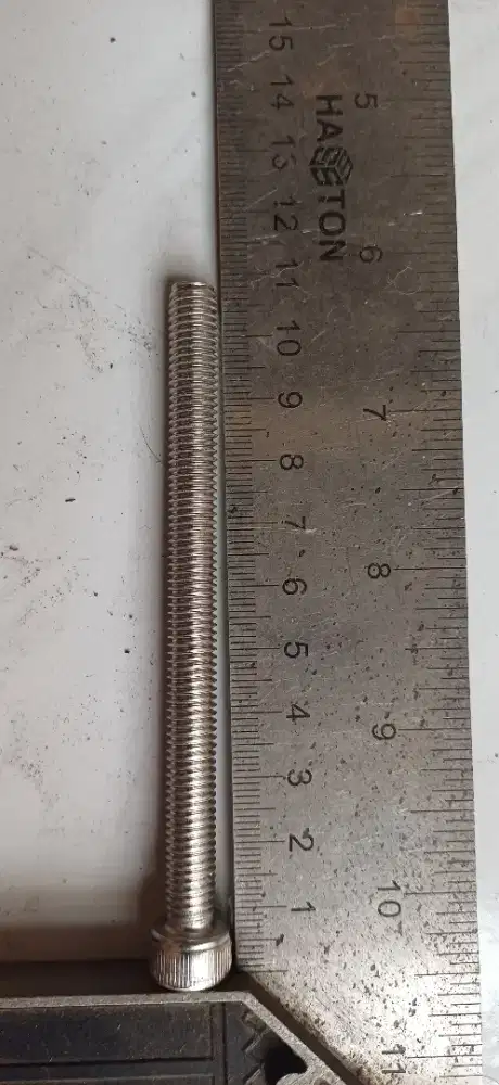Baud M5 x110 hex stainless