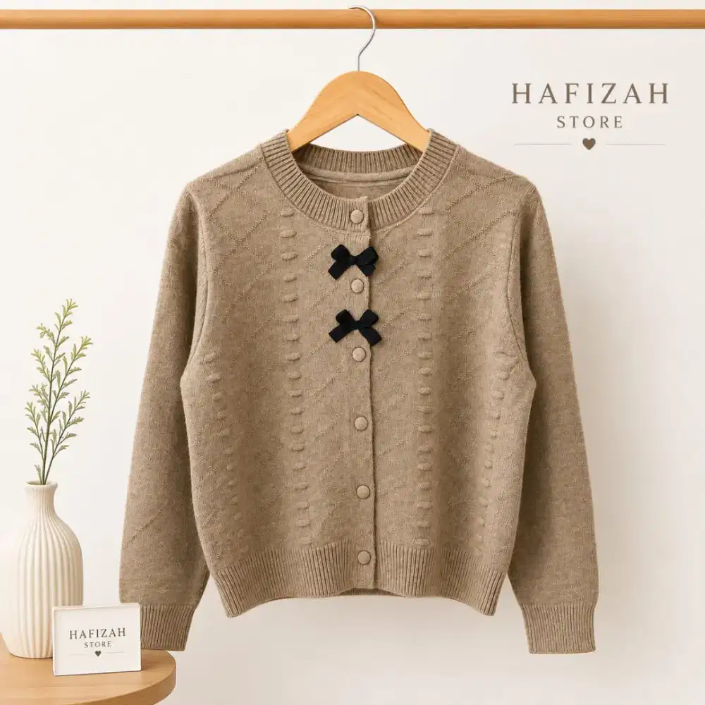 cardigan rajut bahan tebal