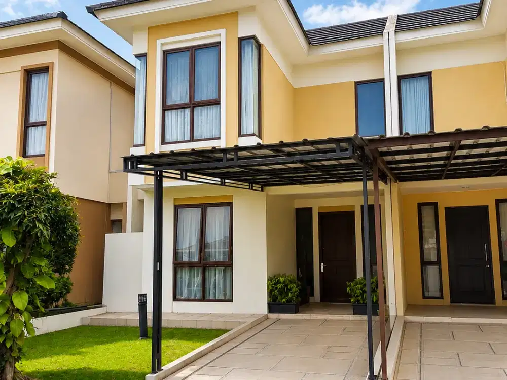 Dijual Rumah 2 Lantai Cluster Caspia BSD City LT 112 LB 85 m 3KT SHM Harga 2,2 M