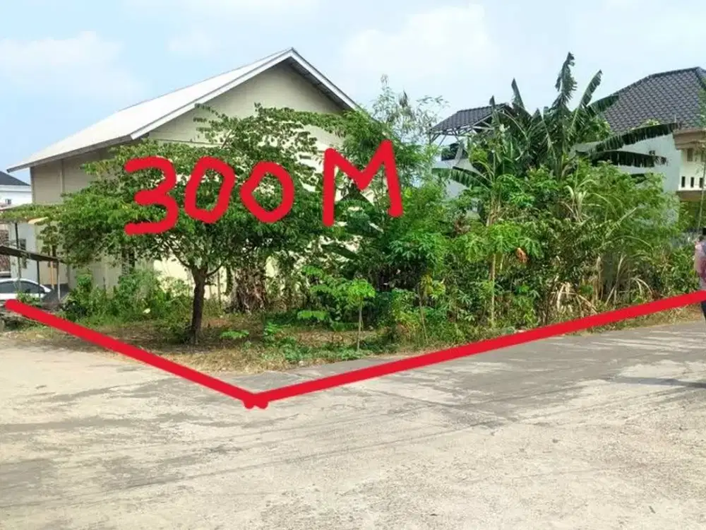 dijual tanah luas 300m KM10 Palembang