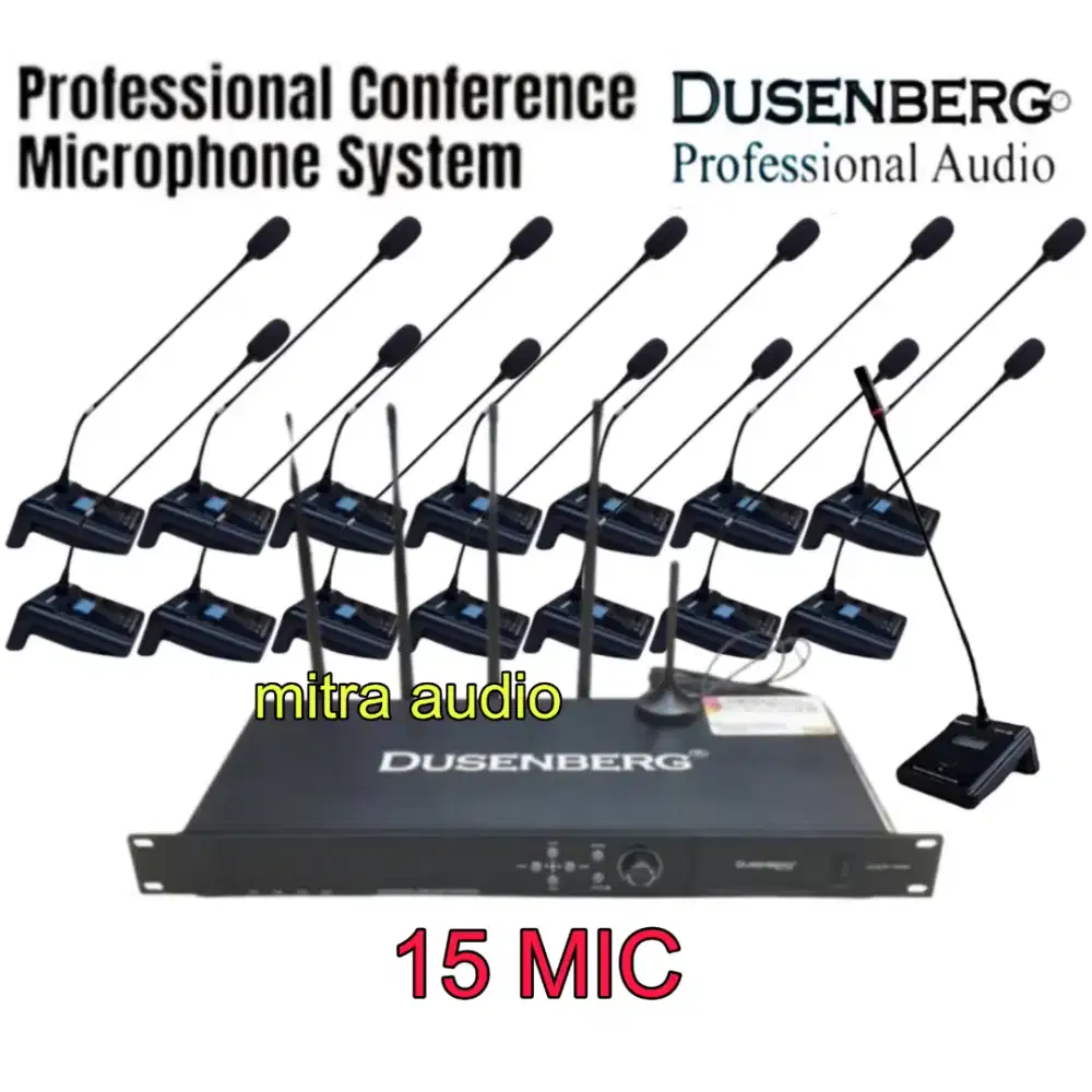Paket mic meja wireless conference Dusenberg ccs 1000 isi 15 mic