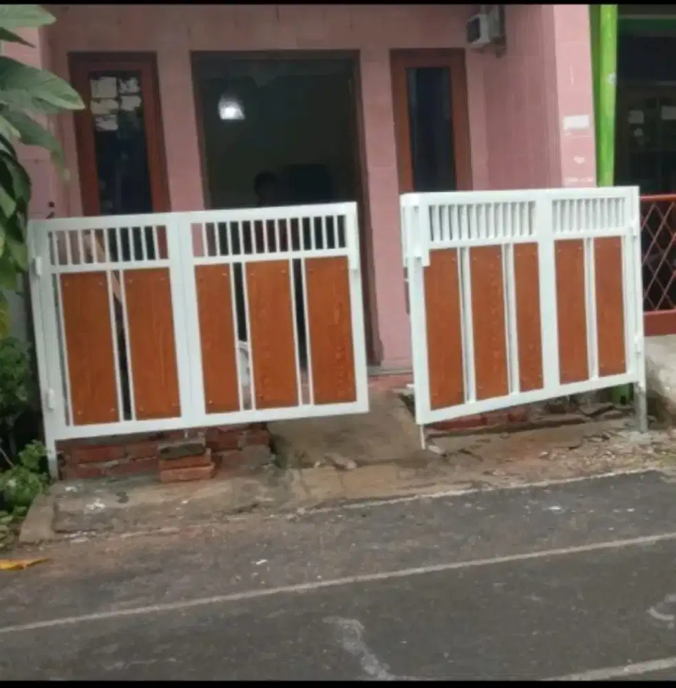 Pagar besi mix grc model lipat