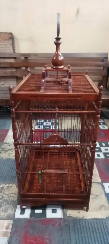 Sangkar kotak jati 35 X 40