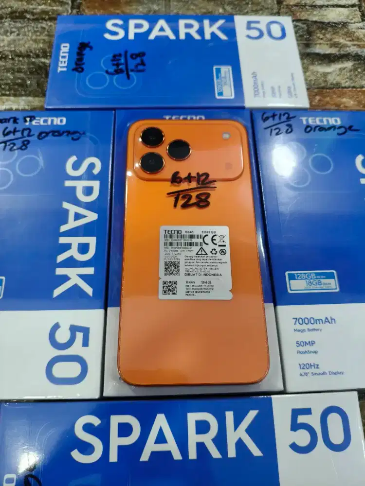 Tecno spark 50 6+12/128 baru segel garansi resmi