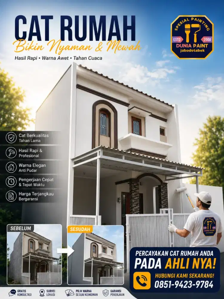 Jasa tukang cat, finishing, sipil, & Renovasi