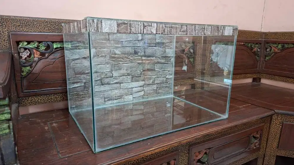 Aquarium 60x40x40 bagroun baru
